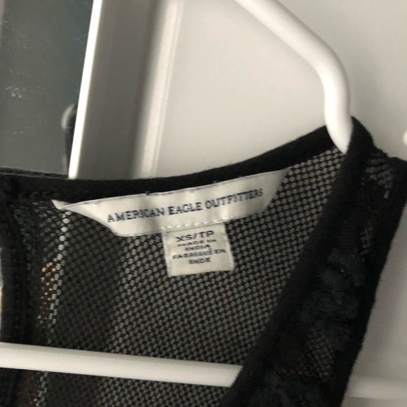 Black Layered American Eagle Tank Top - Picture 2 of 3